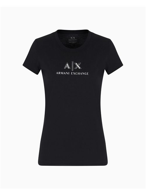 t-shirt donna nera ARMANI EXCHANGE | XW000386AF10354/UC001